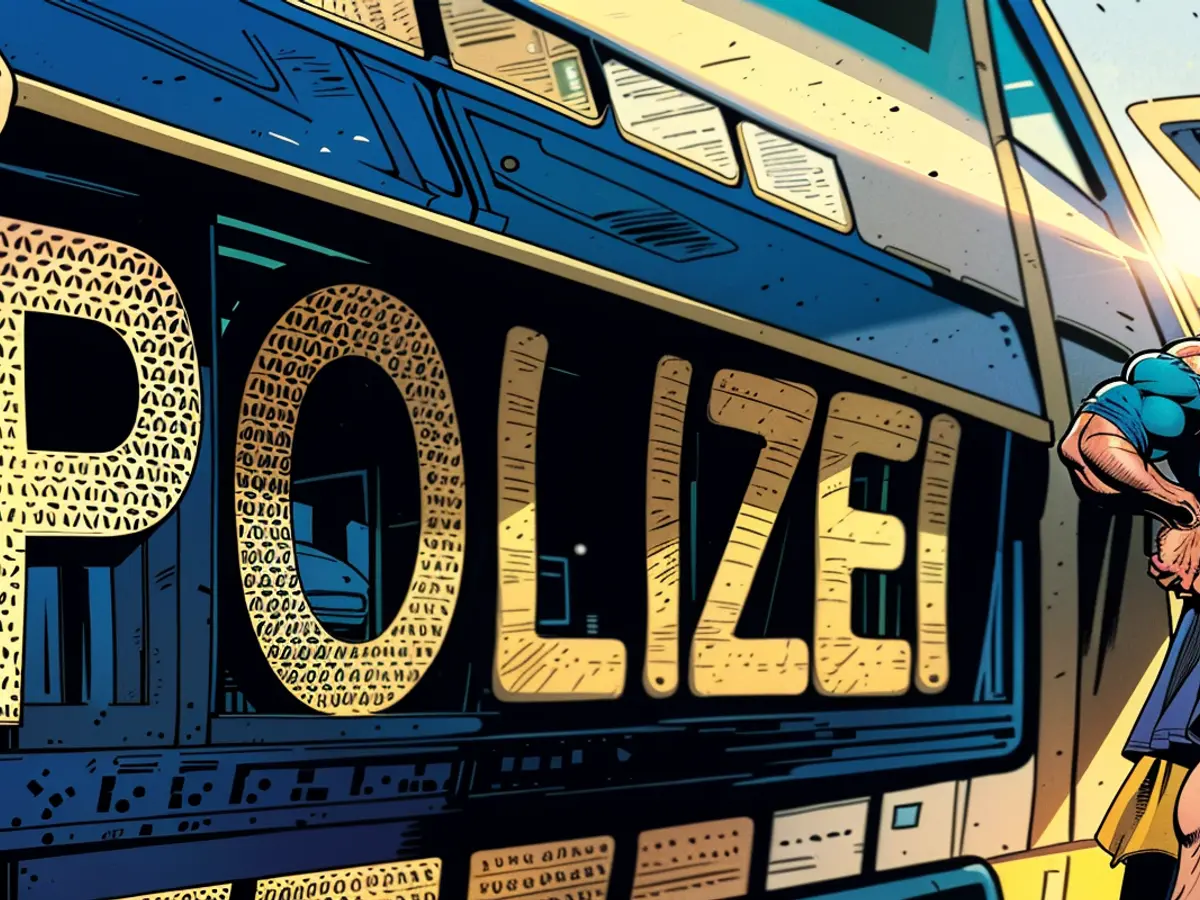 Despite accusations of physical abuse, law enforcement personnel from Essen continue their duty.