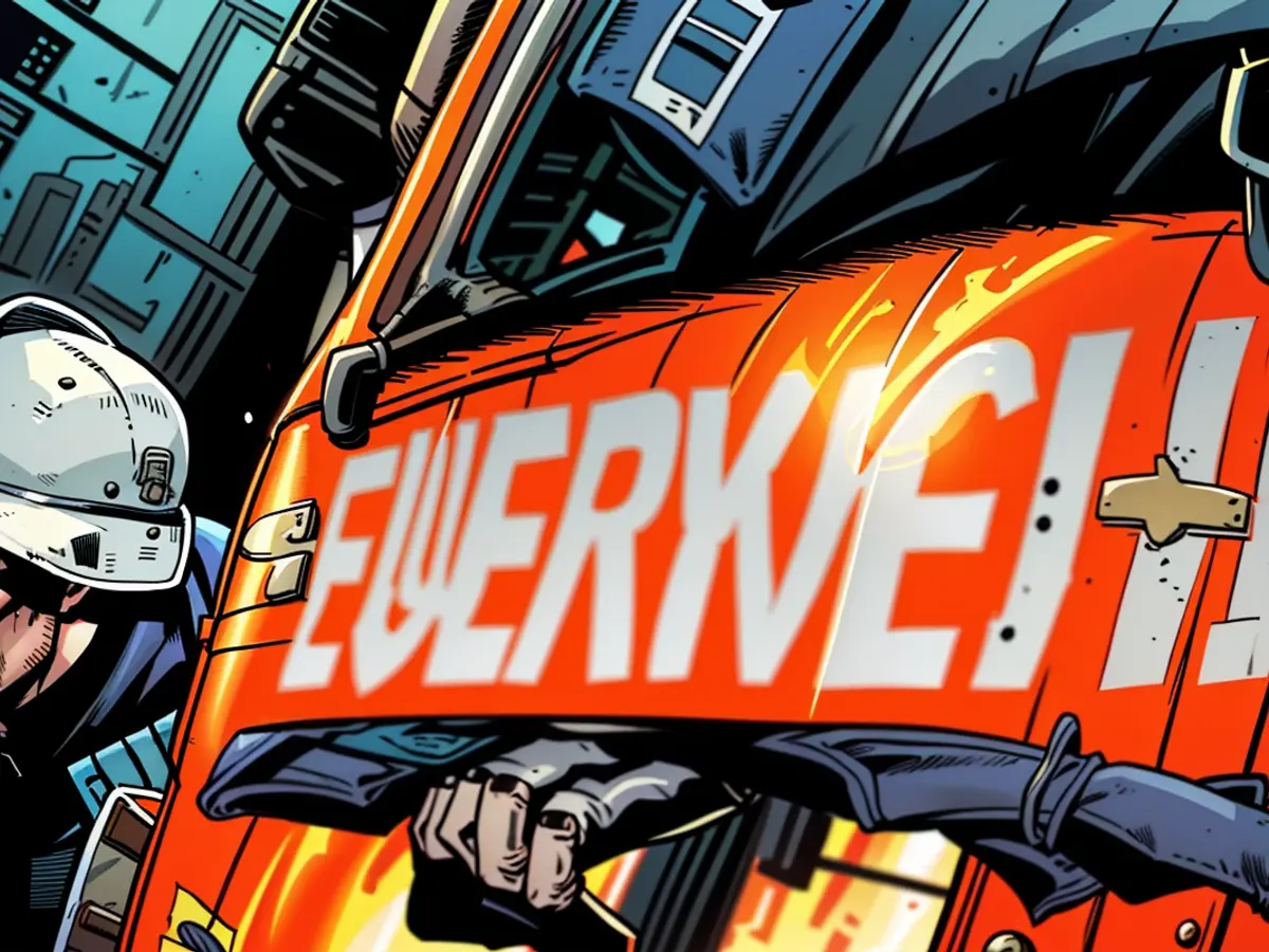 Severe fire-related destruction at a waste-processing facility.