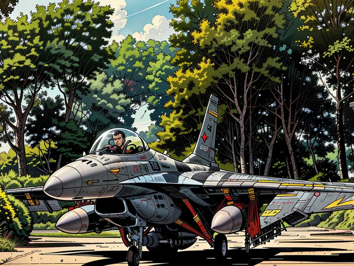 Initial F-16 fighter aircraft seemingly brought down by an errant Patriot missile.